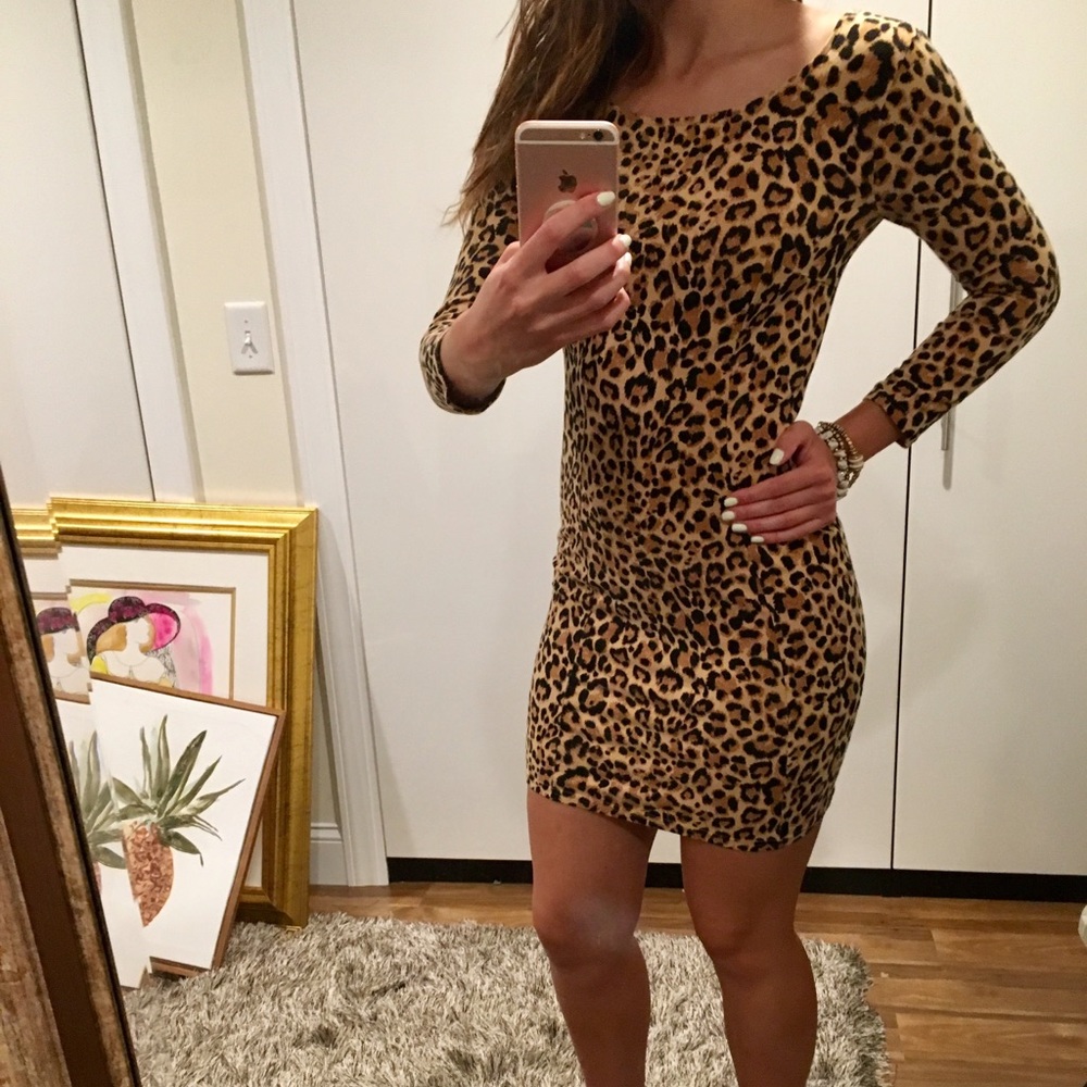 Fitted Leopard Dress